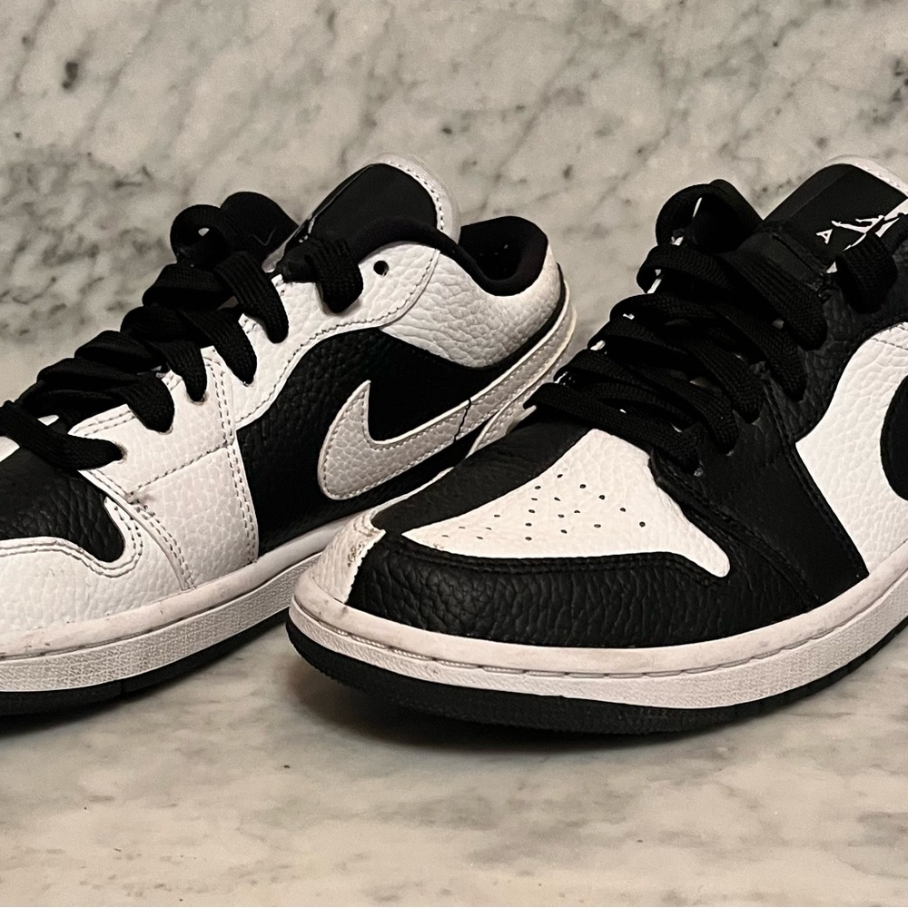 Nike Air Jordan 1 Low (Panda/Split) –Women's Size 8 / Men's 6.5 – Black & White